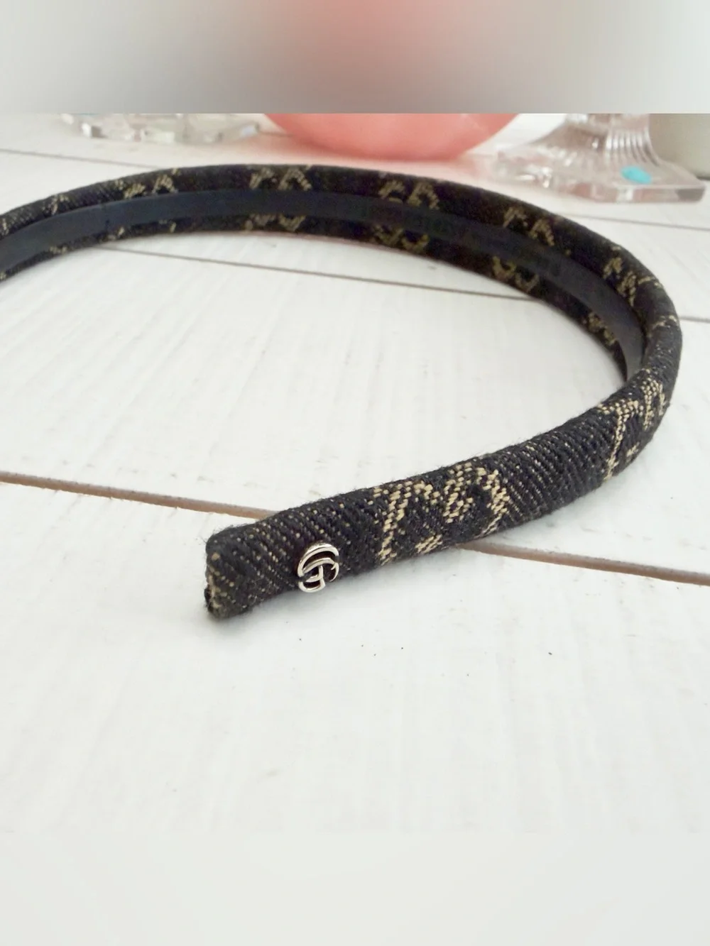 Gucci Black Denim Headband